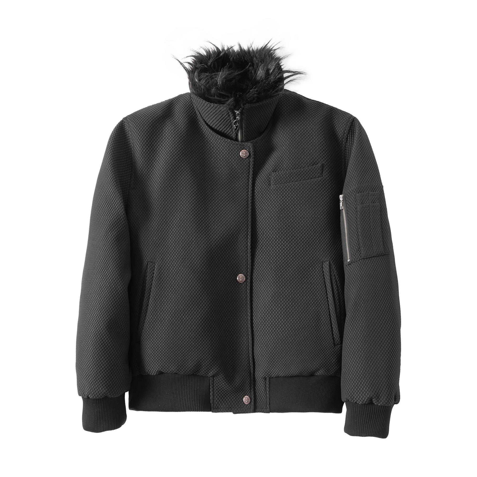 90 Percent Goose Down Comfortable Thick Short Casual Fit Black Down Jackets main image