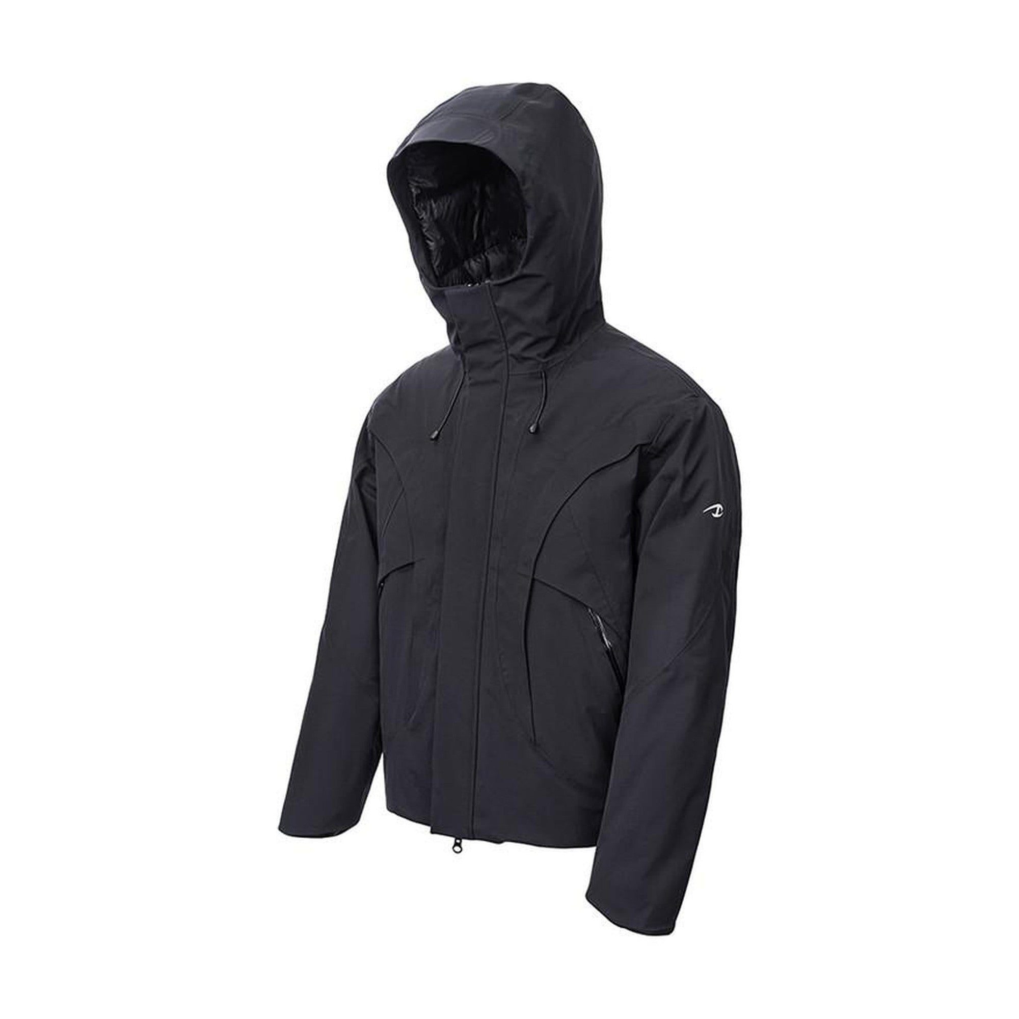 90 Percent White Duck Down Taped Seams Warm Casual Fit Black Down Jackets main image
