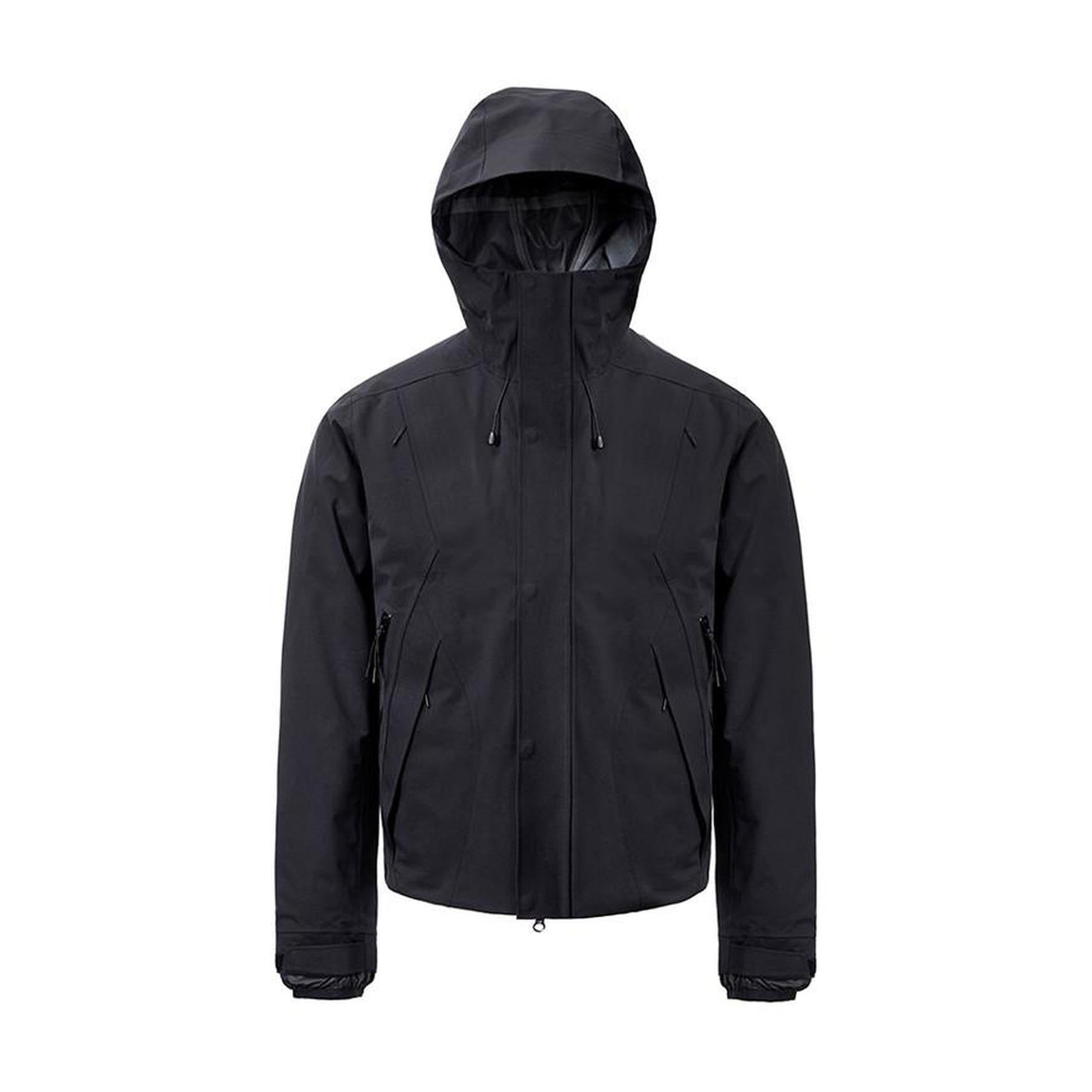 90 Percent White Duck Down Warm Thick Casual Loose Fit Zipper Black Down Jackets main image