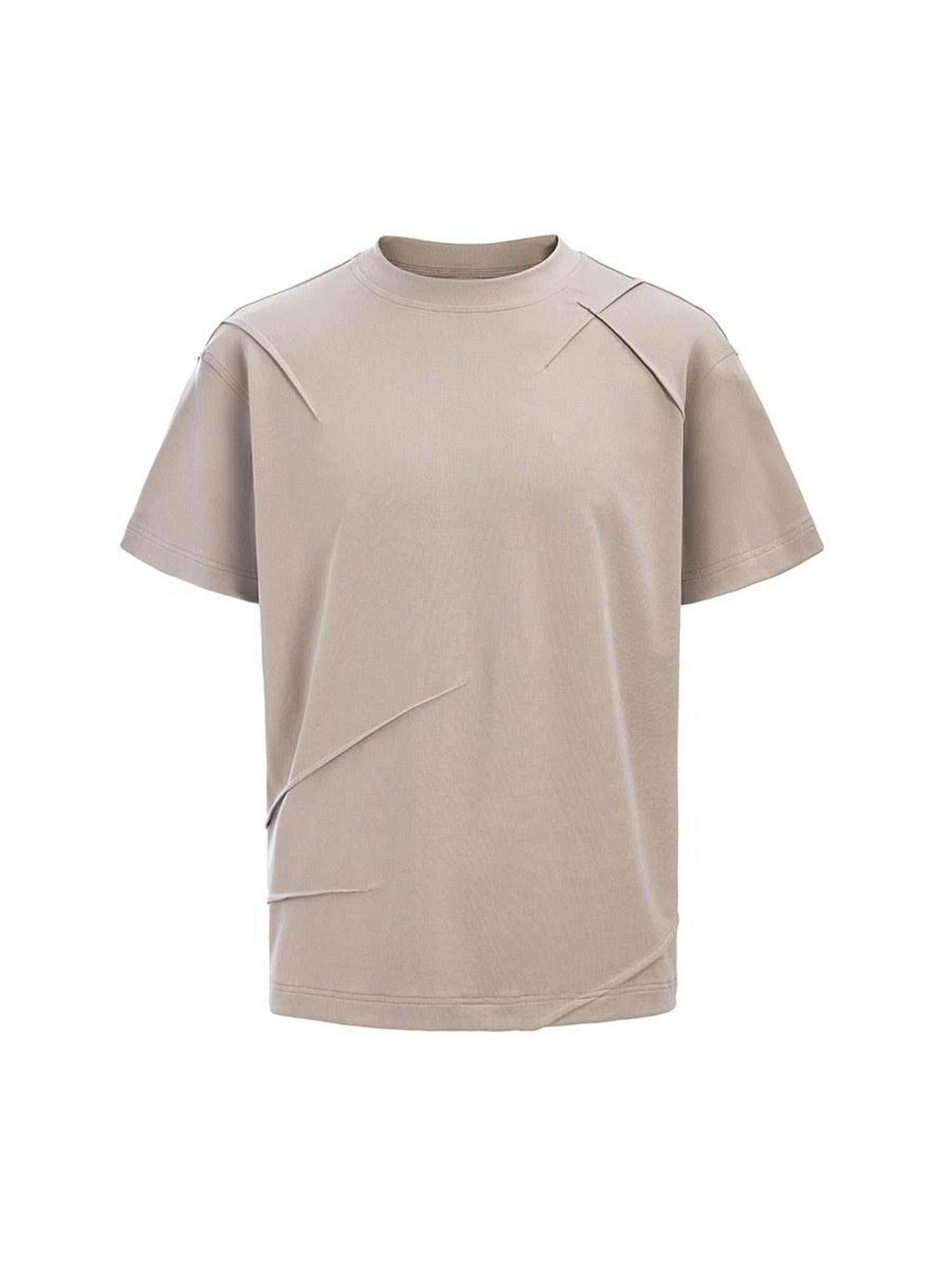 CATSSTAC Oversized Crew Neck Trendy Unisex Daily Black Gray Brown Short Sleeve T-Shirts