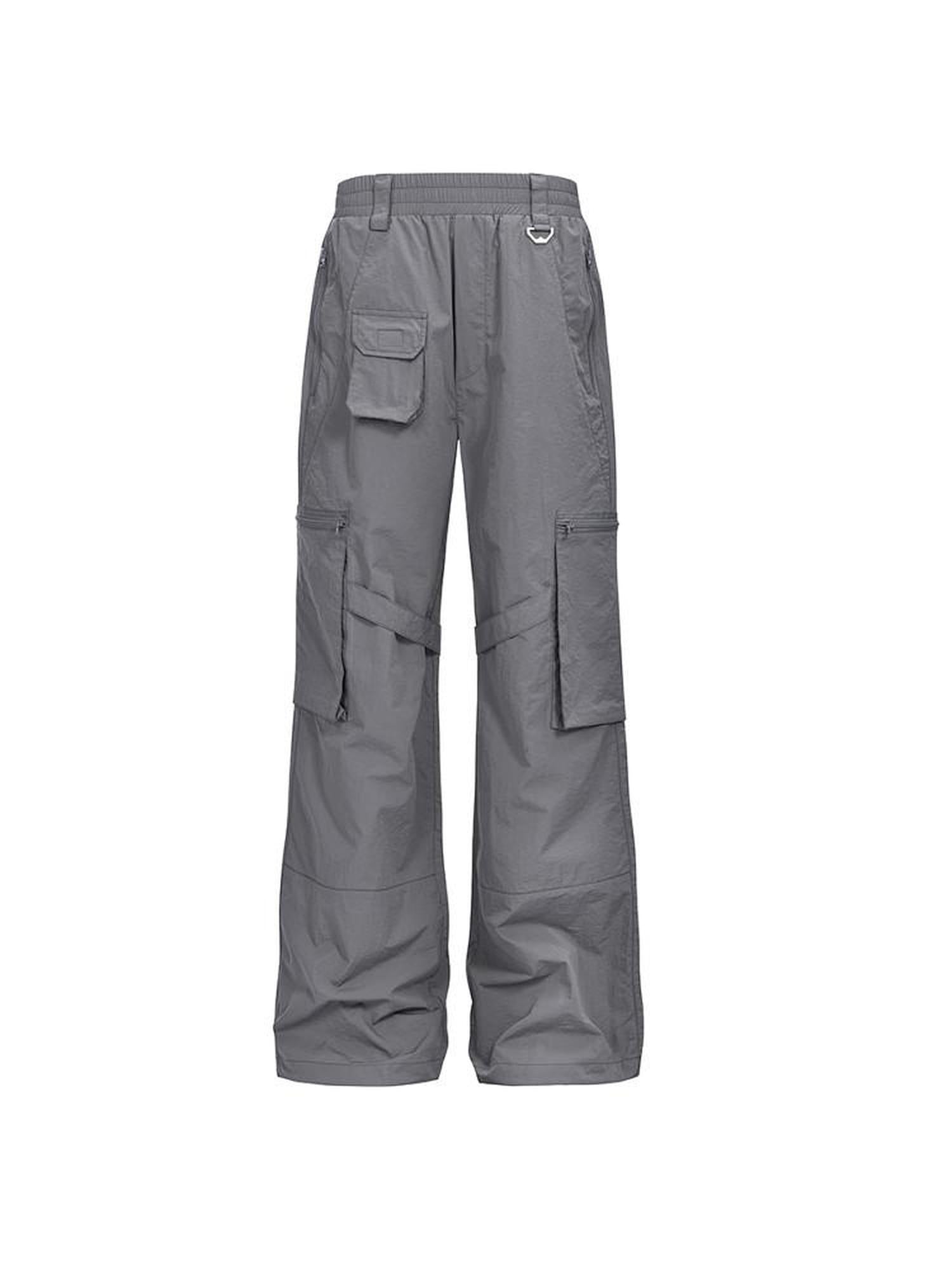 CATSSTAC Uv Protection Loose Fit Long Casual Youth Everyday Gray Sun Protection Pants