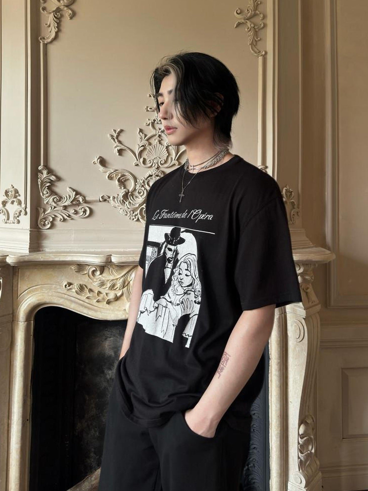 BALITONE Breathable Cotton Blend Loose Fit Art Print Streetwear Unisex Graphic T-Shirts