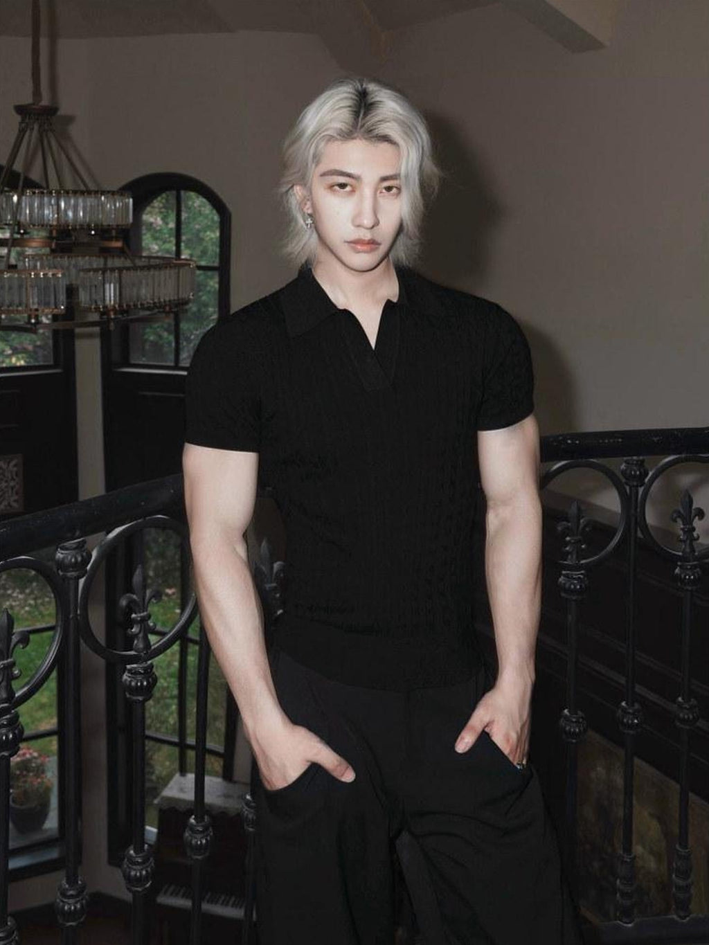 BALITONE Breathable No Iron Cotton Ribbed Loose Unisex Casual Short Sleeve T-Shirts