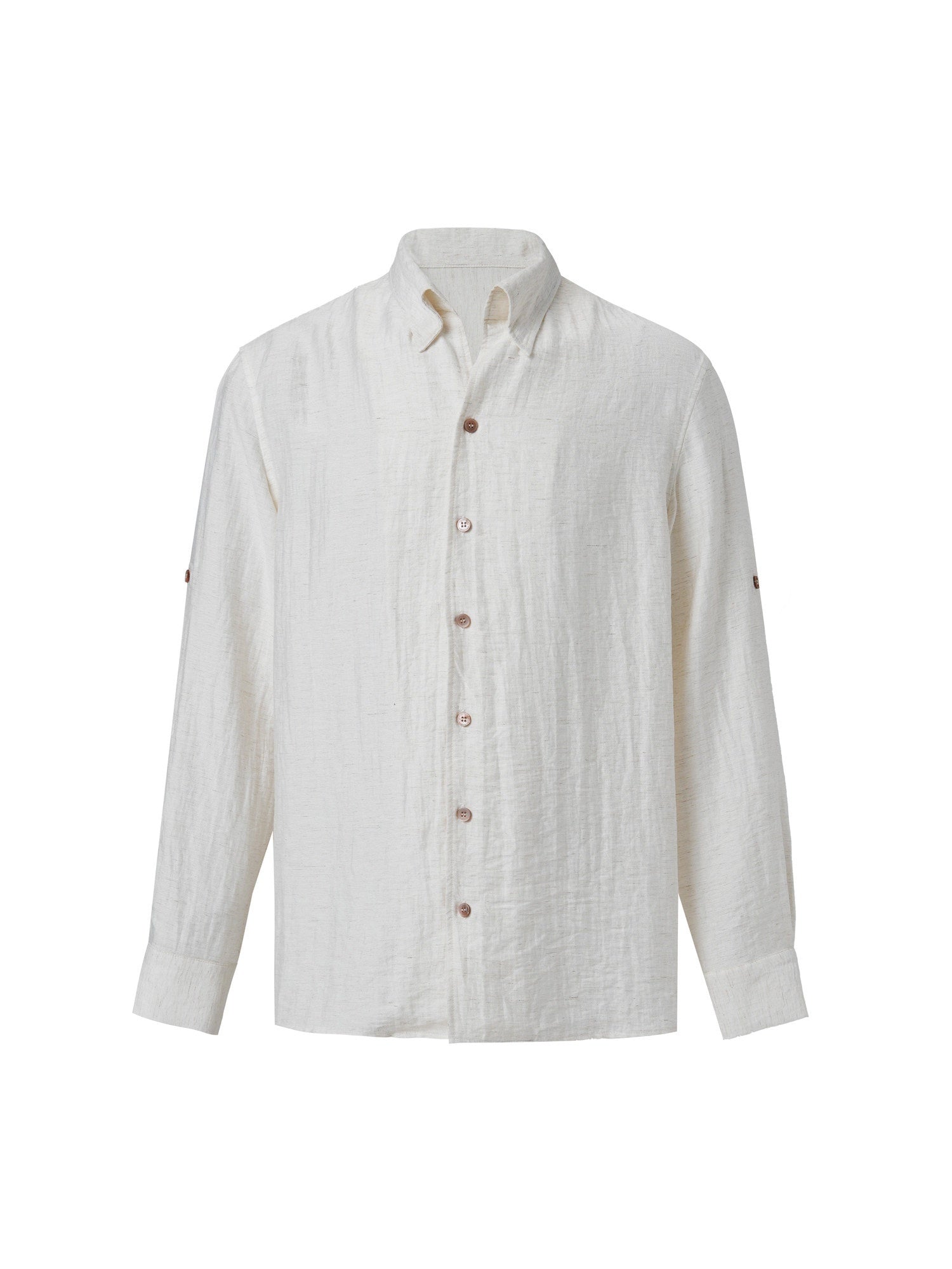 BALITONE_Breathable_Noniron_Loose_Collar_Unisex_Apricot_Linen_Blend_Long_Sleeve_Shirts_MISSTT