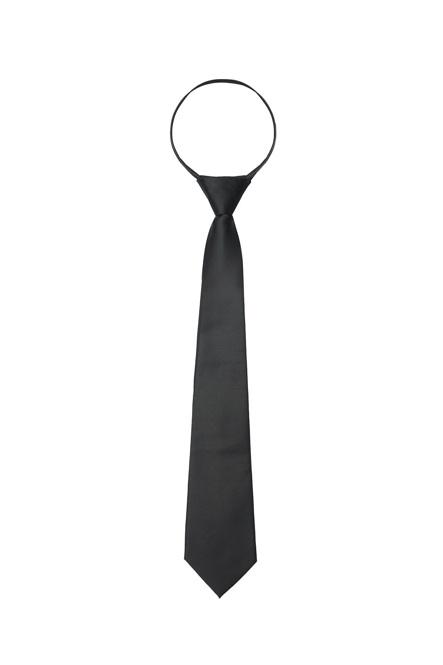 BALITONE_Elegant_Silk_Blend_Jacquard_Arrow_Tip_Casual_Alphanumeric_Black_Mens_Ties_MISSTT