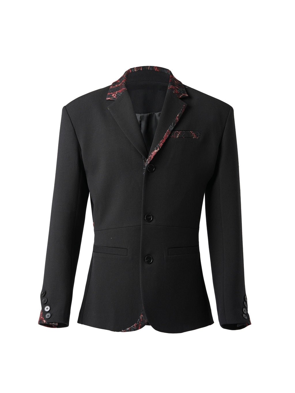 BALITONE_Embroidered_Patchwork_Loose_Fit_Luxe_Mens_Casual_Black_Blazer_&_Trousers_Sets_MISSTT