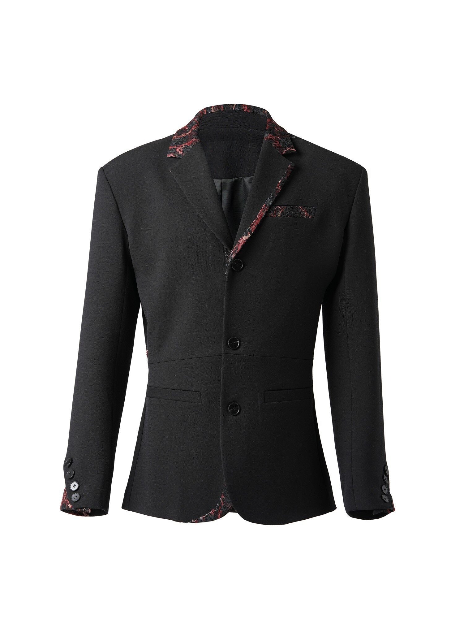 BALITONE_Embroidered_Patchwork_Loose_Fit_Luxe_Mens_Casual_Black_Blazer_&_Trousers_Sets_MISSTT