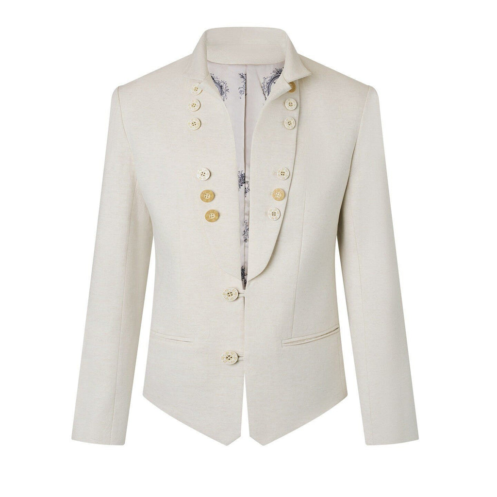 BALITONE_Embroidered_Slim_Fit_Cotton_Linen_Men_Everyday_White_Hemp_Mandarin-Collar_Blazers_MISSTT