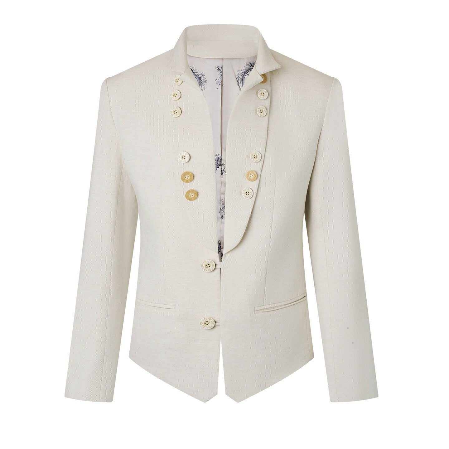 BALITONE_Embroidered_Slim_Fit_Cotton_Linen_Men_Everyday_White_Hemp_Mandarin-Collar_Blazers_MISSTT