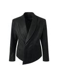 BALITONE_Faux_Pu_Croc_Slim_Single_Breasted_Urban_Black_Band_Collar_Casual_Blazers_MISSTT