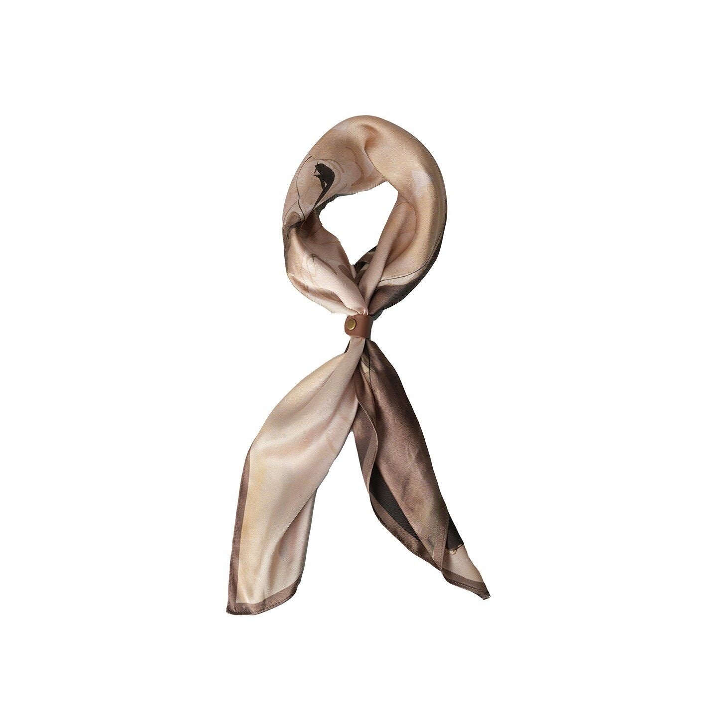 BALITONE_Mulberry_Silk_Animal_Print_Scarf_Unisex_65Cm_Beige_Gift_Ties_&_Pocket_Squares_MISSTT