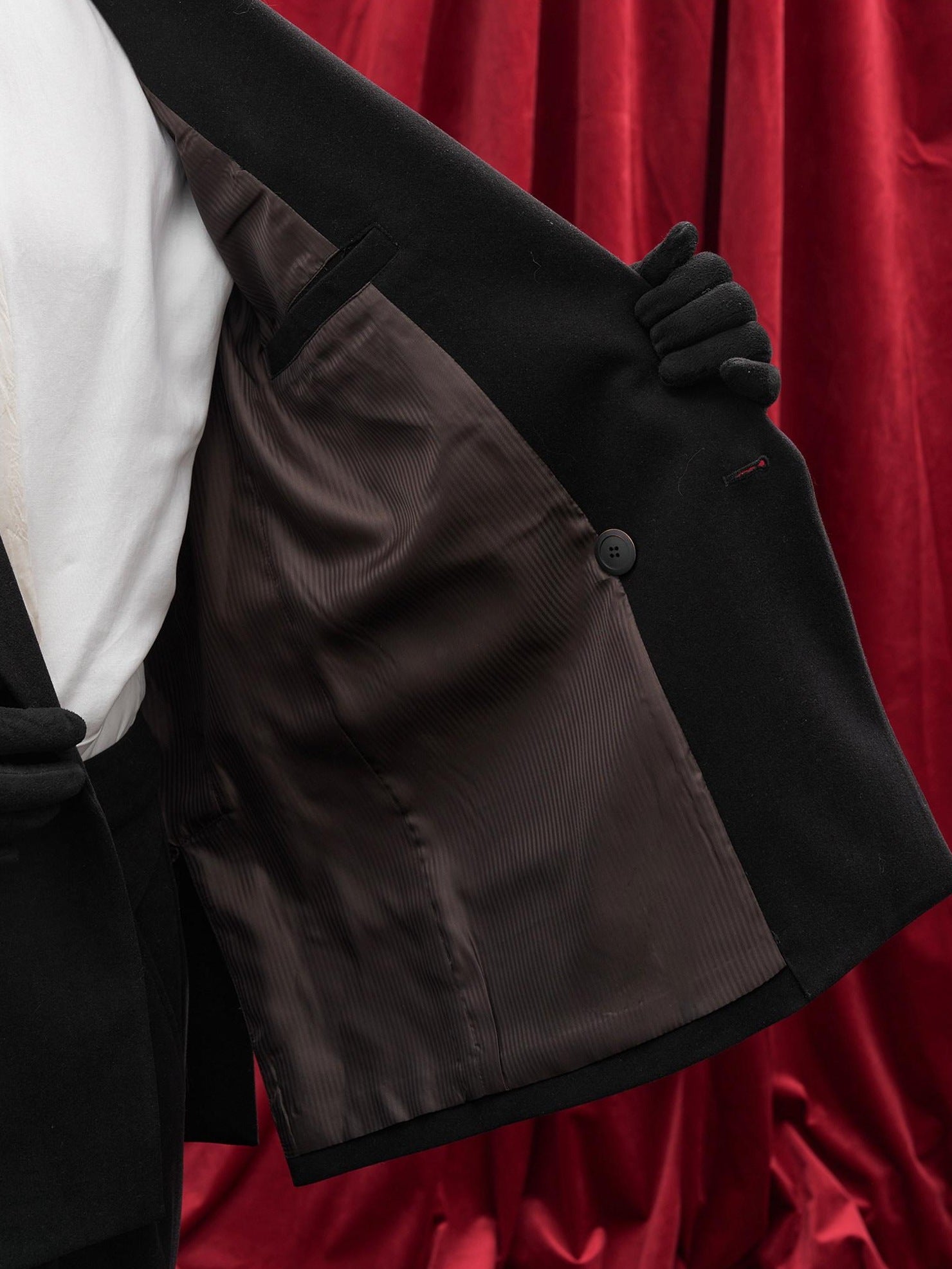 BALITONE Non Iron Breathable Double Breasted Relaxed Fit Unisex Black Oversized Blazers