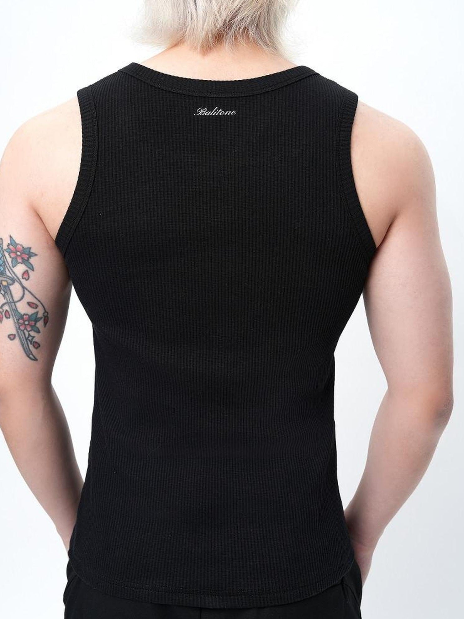 BALITONE Non Iron Cotton Stretch Slim Fit Round Neck Unisex Daily Basic Tank Tops