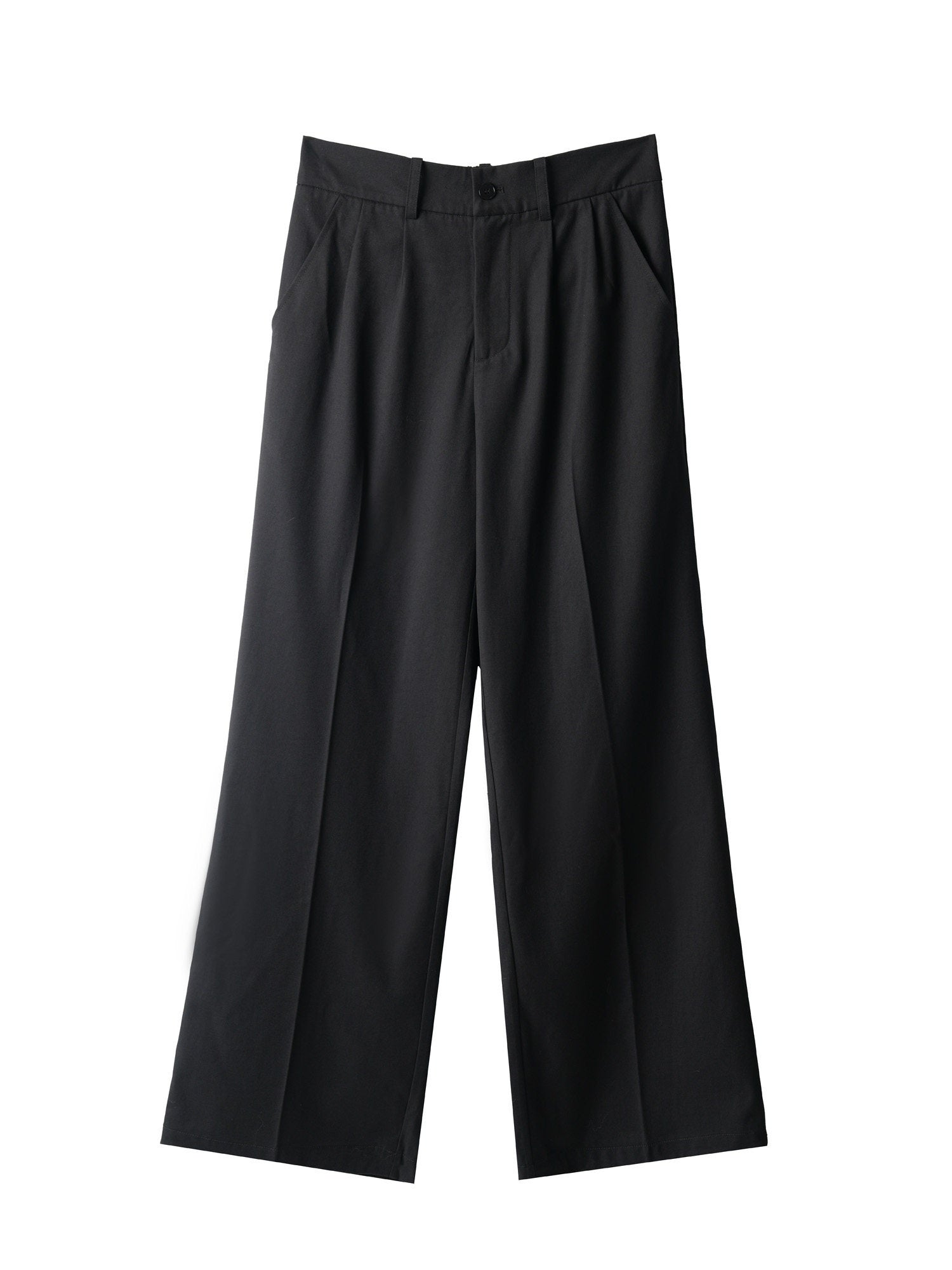 BALITONE_Non_Iron_Micro_Stretch_Mid_Waist_Relaxed_Youth_Casual_Khaki_Flared_Trousers_MISSTT