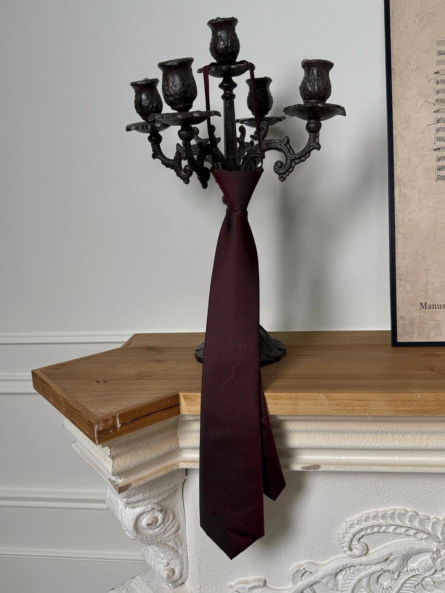 BALITONE Silk Jacquard Burgundy Arrowhead Tip Casual Standard 7Cm Width 48Cm Length Ties
