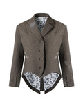 BALITONE_Soft_Wool_Blend_Notch_Lapel_Button_Detail_Unisex_Olive_Brown_Embroidered_Blazers_MISSTT