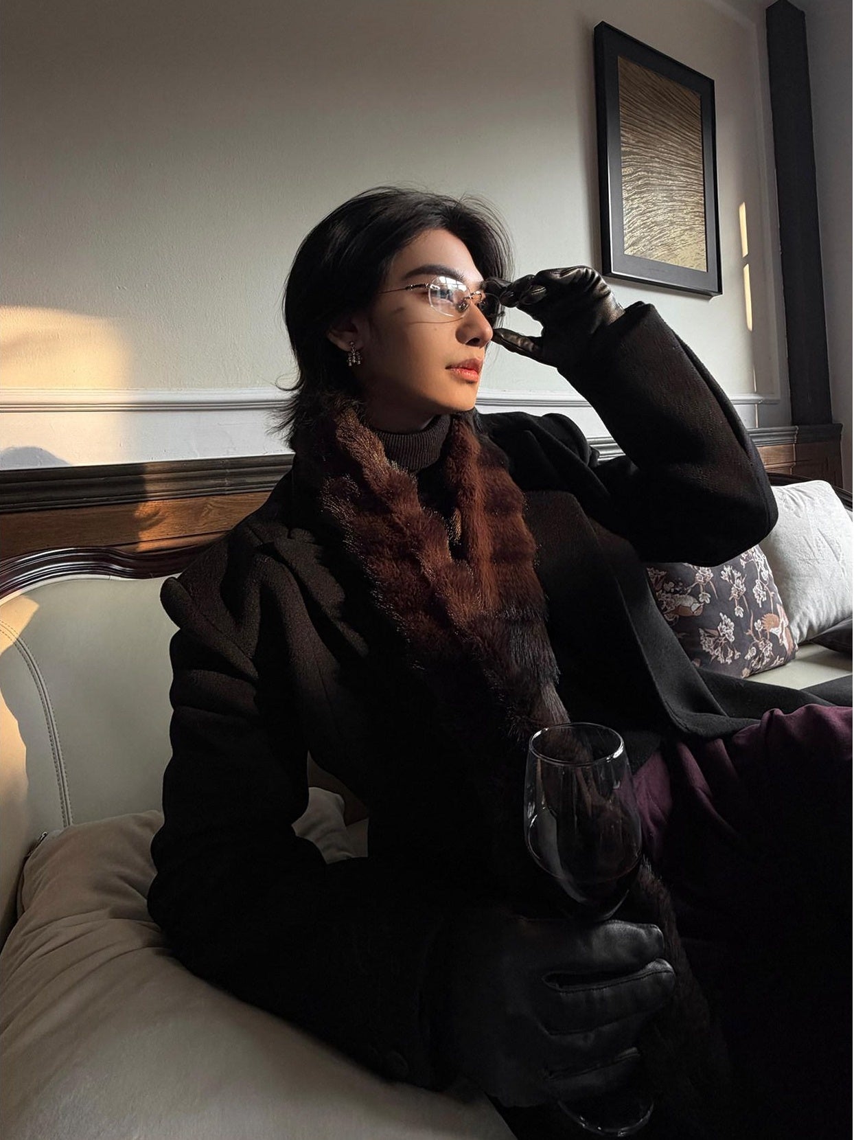BALITONE Warm Double Sided Long Rectangular Neck Warmer Unisex Solid Scarves