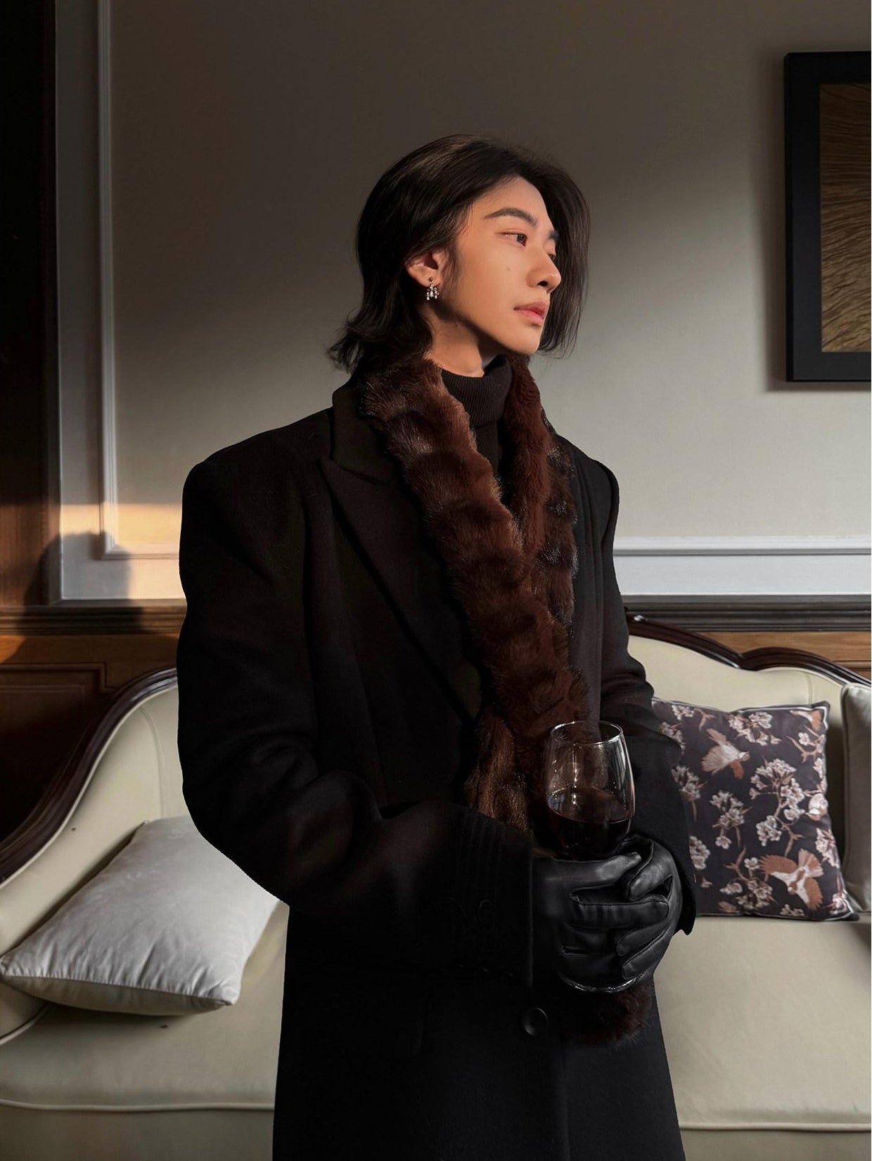 BALITONE Warm Double Sided Long Rectangular Neck Warmer Unisex Solid Scarves