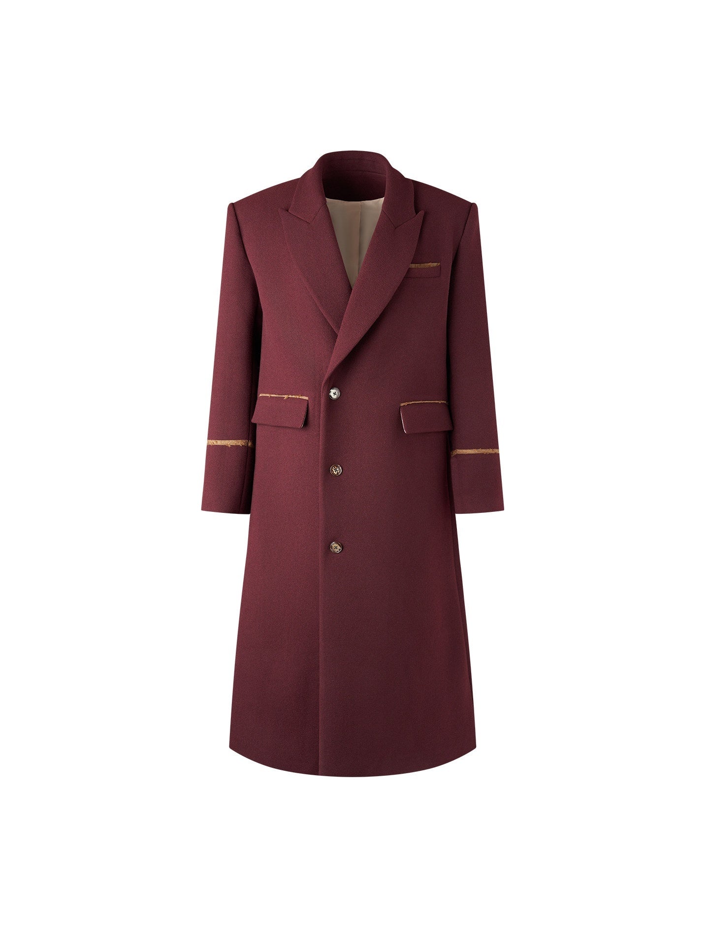 BALITONE_Warm_Noniron_Oversized_Longline_Lapel_Youth_Urban_Burgundy_Solid_Wool_Blazers_MISSTT