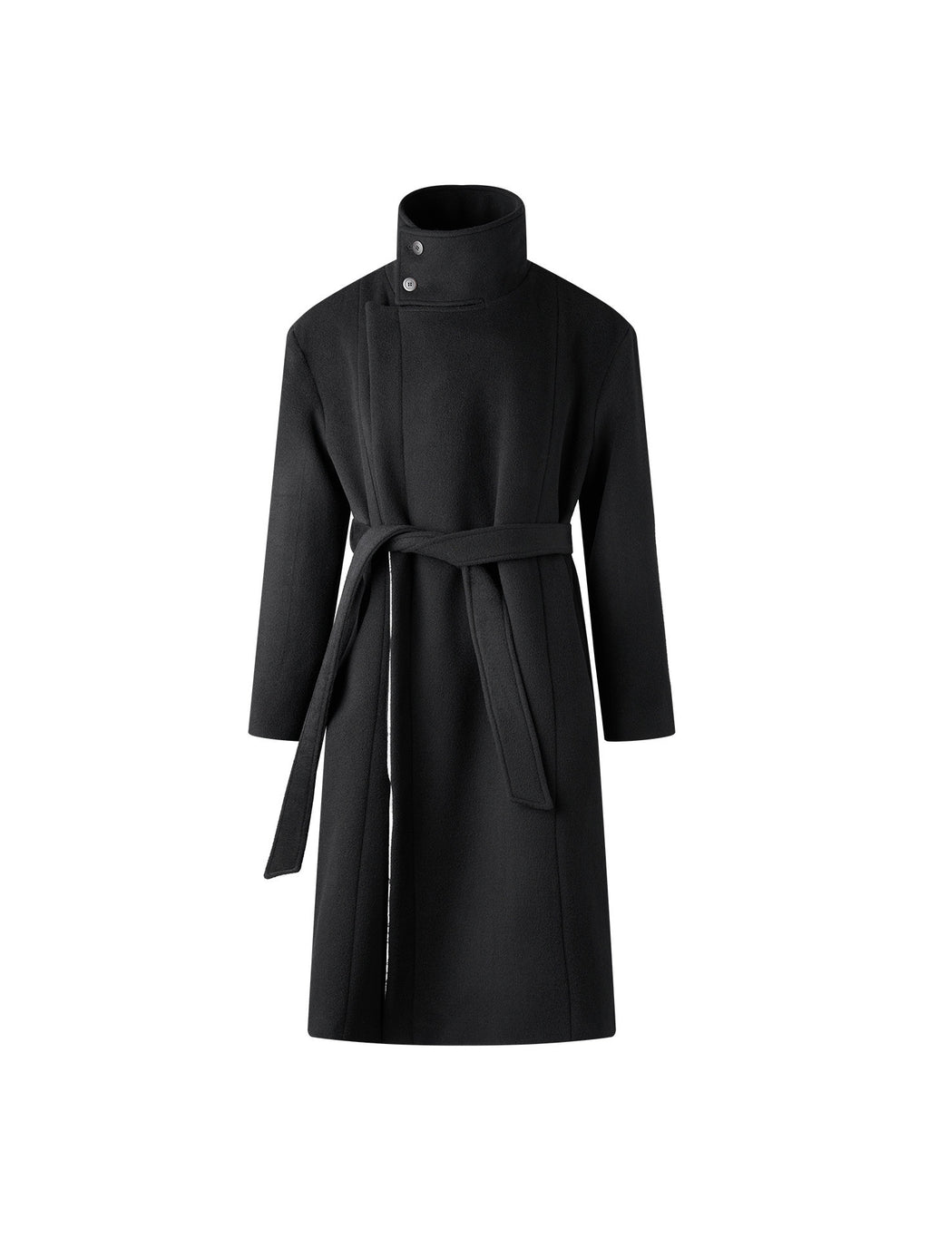 BALITONE_Wrinkle_Free_100%_Wool_Warm_Loose_Fit_Tie_Belt_Stand_Collar_Unisex_Wool_Coats_MISSTT