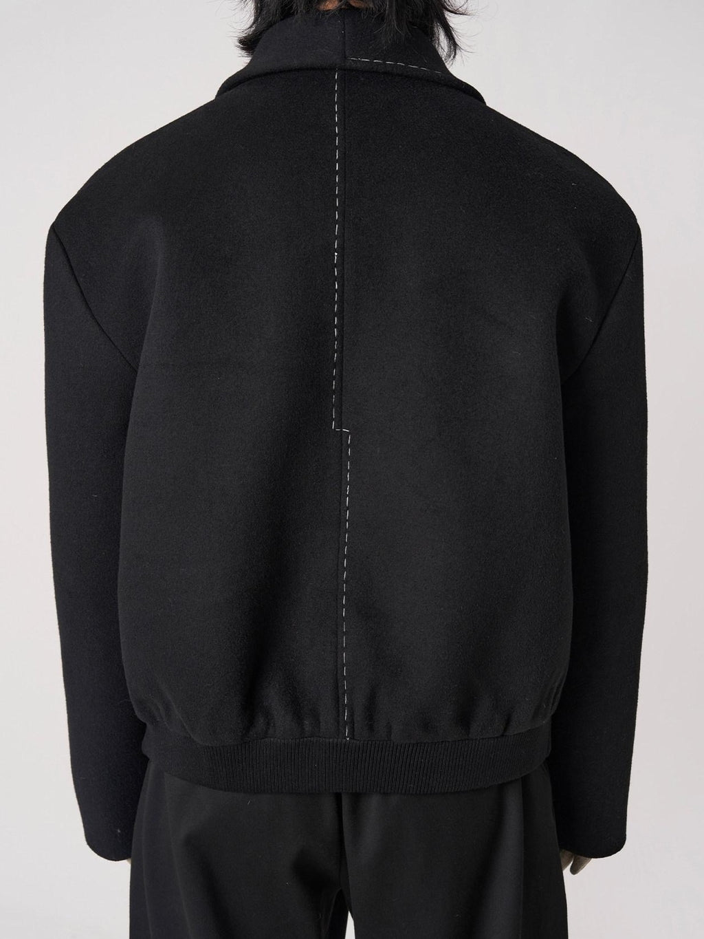 BALITONE Wrinkle Free Colorblock Loose Fit Unisex Commuter 70 Percent Wool Wool Jackets