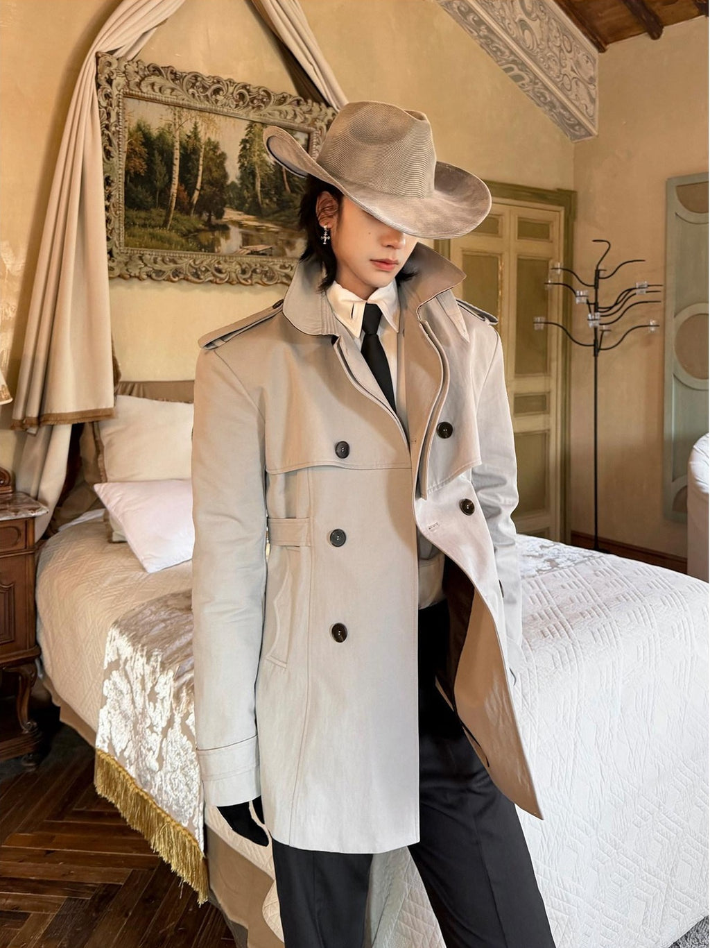 BALITONE Wrinkle Free Lightweight Loose Fit Modern Unisex Cotton Blend Car Coats