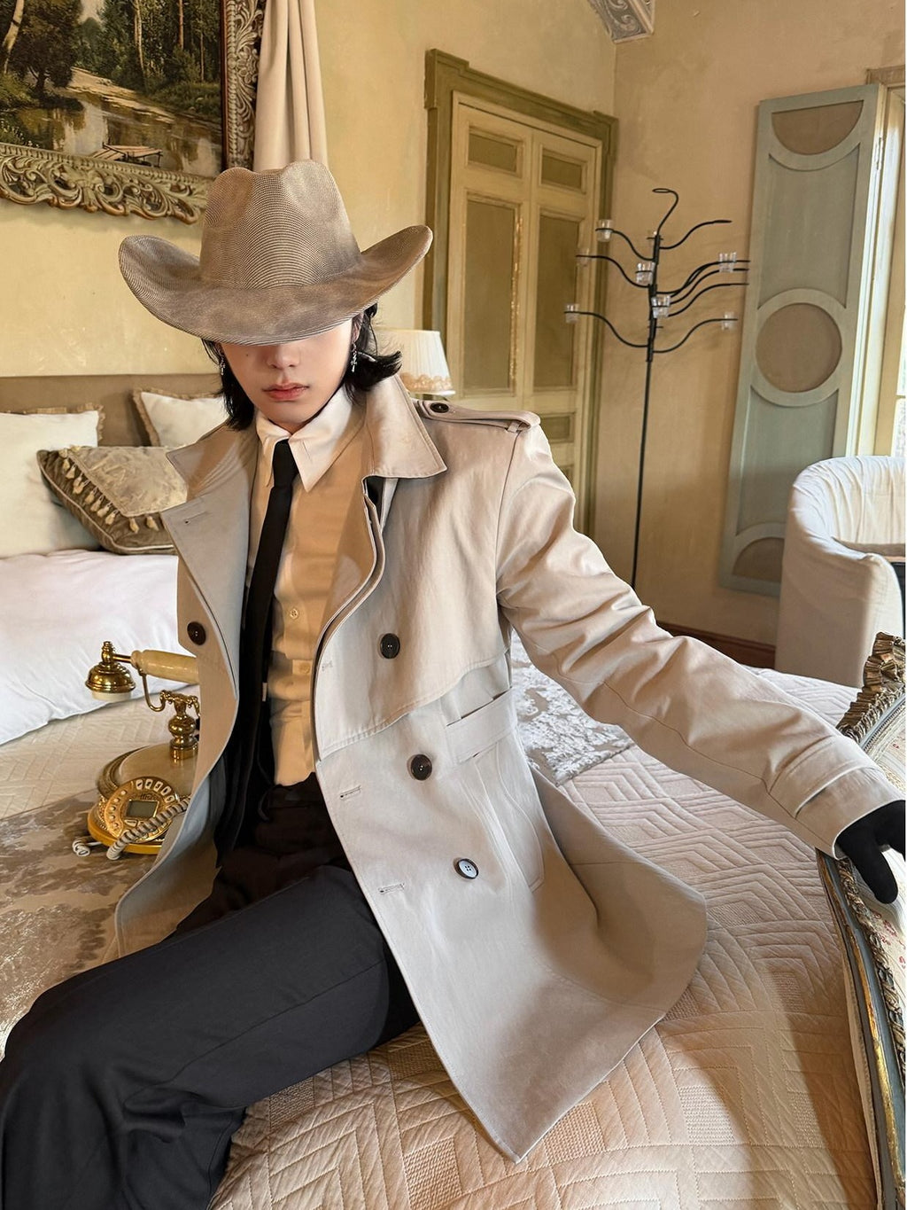 BALITONE Wrinkle Free Lightweight Loose Fit Modern Unisex Cotton Blend Car Coats