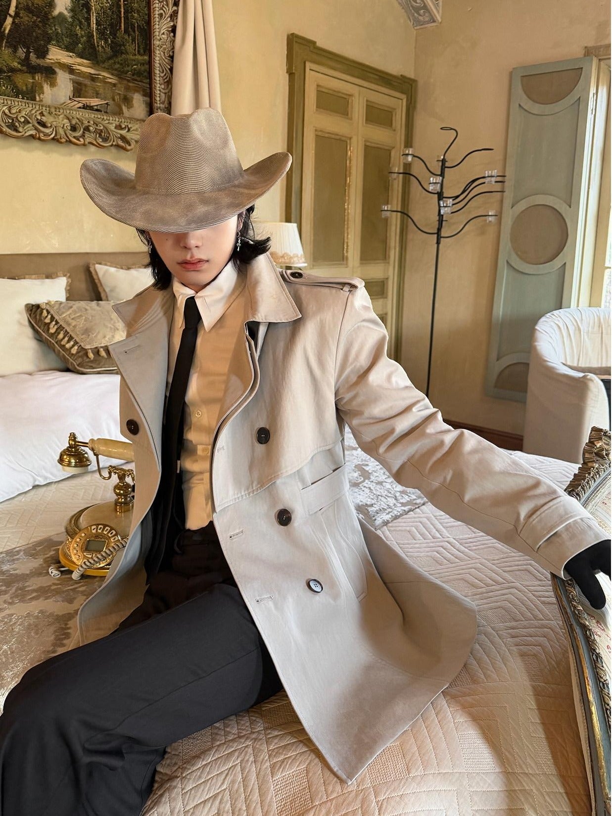 BALITONE Wrinkle Free Lightweight Loose Fit Modern Unisex Cotton Blend Car Coats