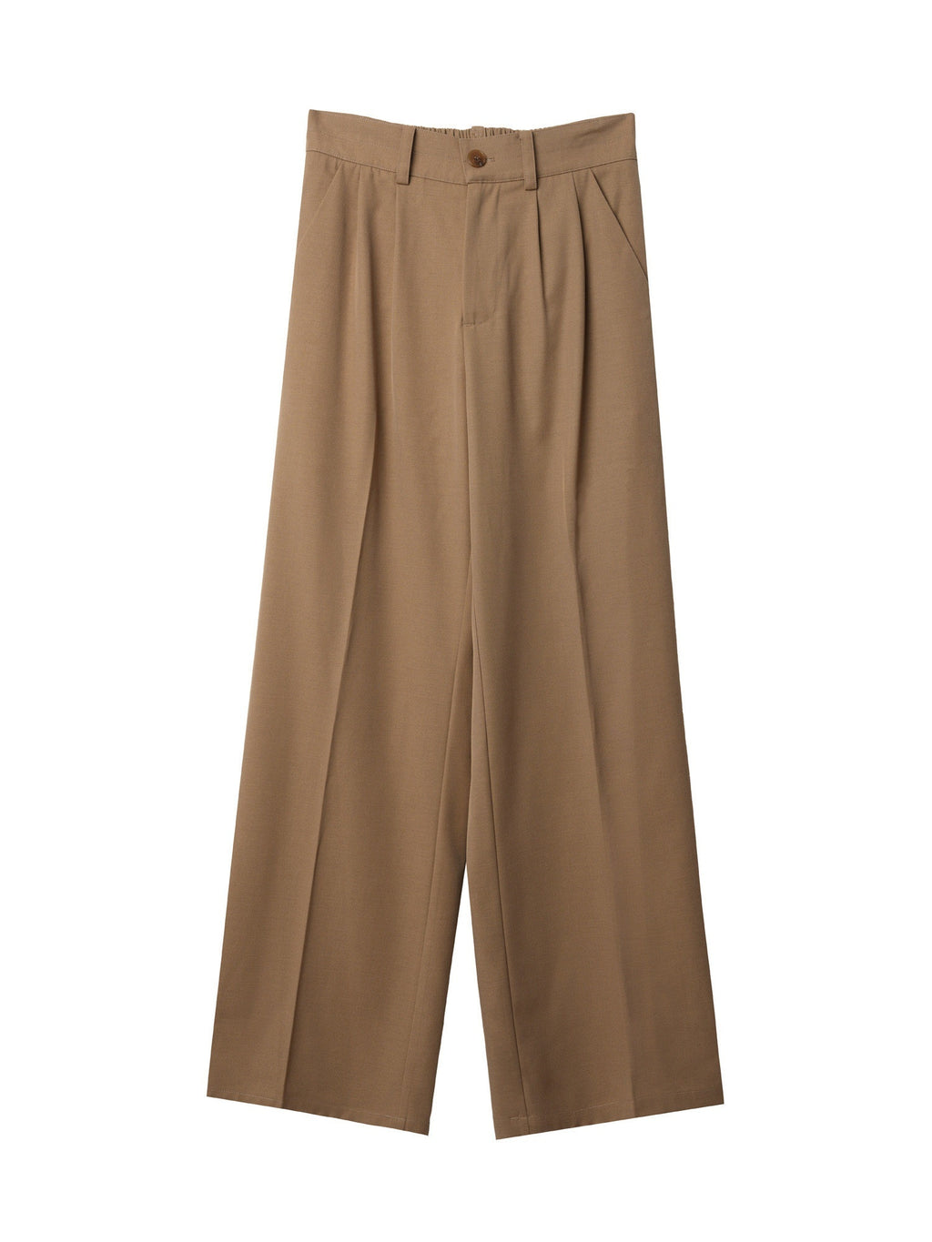 BALITONE_Wrinkle_Free_Mid_Rise_Straight_Micro_Stretch_Khaki_Flared_Trousers_MISSTT