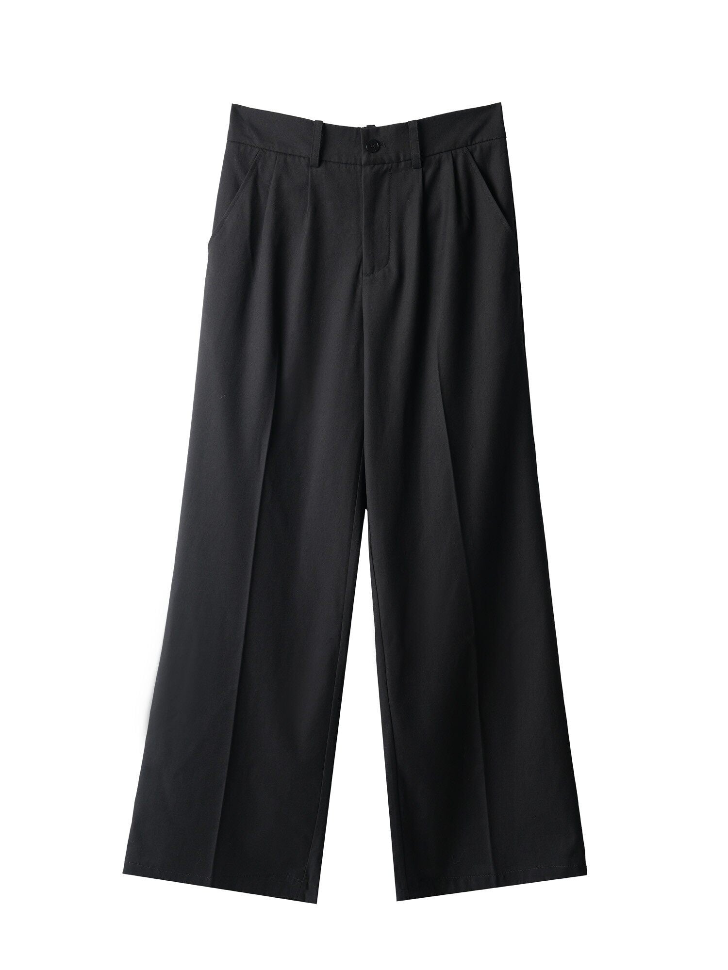 BALITONE_Wrinkle_Free_Mid_Rise_Straight_Micro_Stretch_Khaki_Flared_Trousers_MISSTT