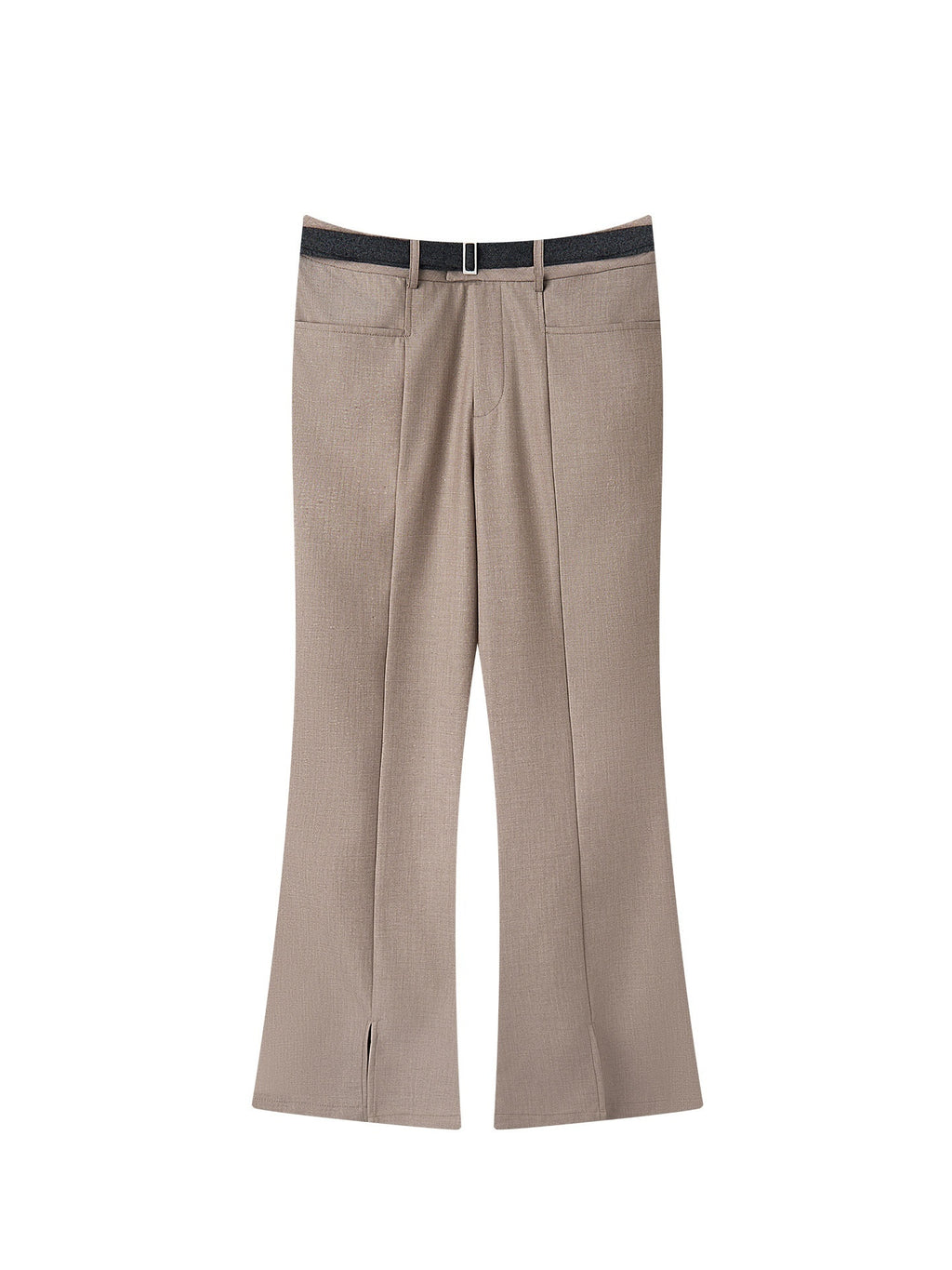 BALITONE_Wrinkle_Free_Slim_Mid_Rise_Japanese_Youth_Poly_Cotton_Stretch_Flared_Trousers_MISSTT