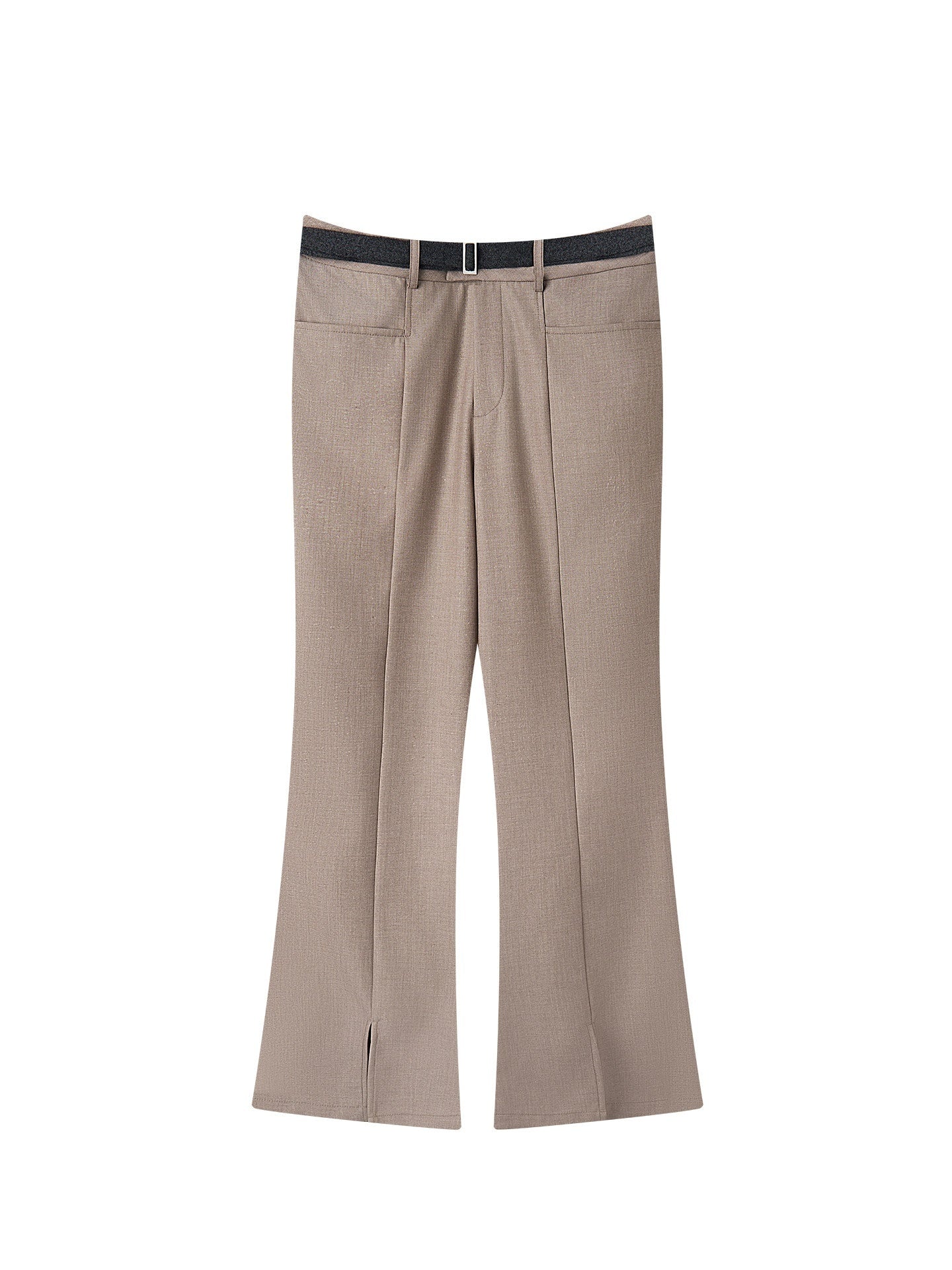 BALITONE_Wrinkle_Free_Slim_Mid_Rise_Japanese_Youth_Poly_Cotton_Stretch_Flared_Trousers_MISSTT