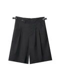 BALITONE_Wrinkle_Free_Straight_Fit_Midrise_Zipper_Pockets_Black_Casual_Tailored_Shorts_MISSTT