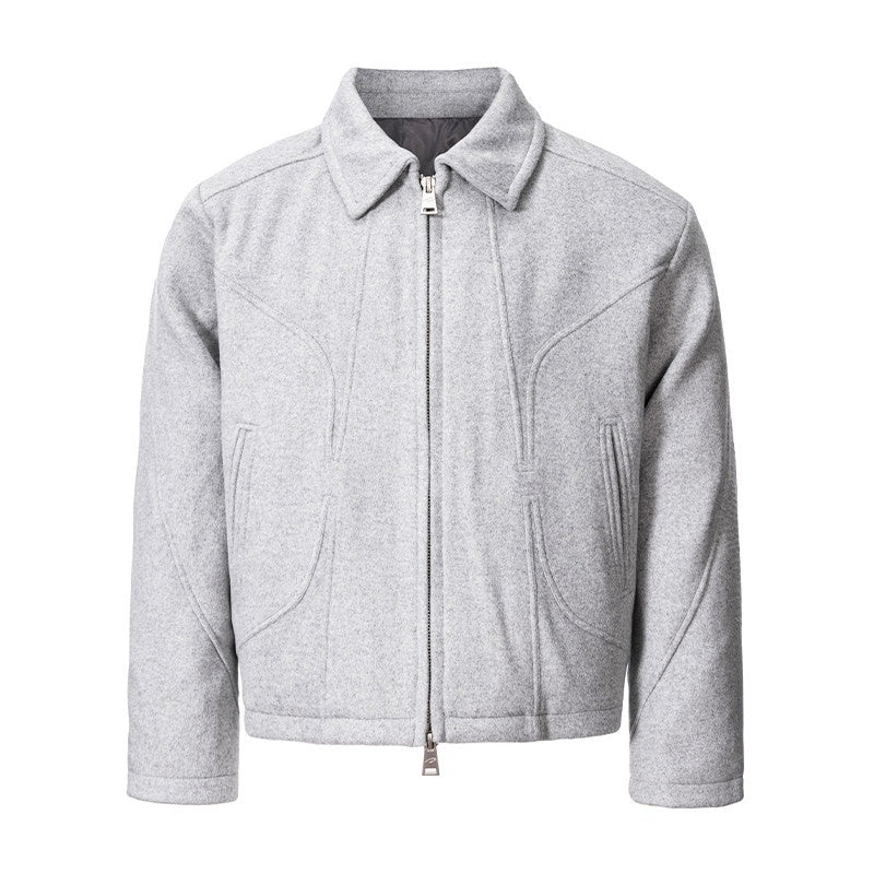 CATSSTAC_650Fp_White_Duck_Down_Thick_Loose_Casual_Lapel_Zipper_Gray_Down_Jackets_MISSTT