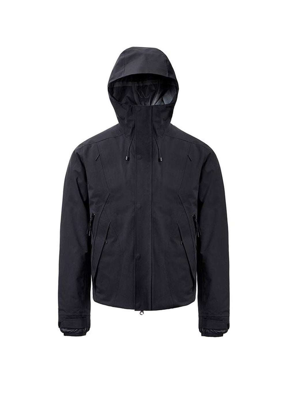 CATSSTAC 90 Percent White Duck Down Warm Thick Casual Loose Fit Zipper Black Down Jackets