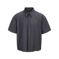 CATSSTAC_Breathable_Loose_Cropped_Button_Front_Turn_Down_Collar_Casual_Polyester_Shirts_MISSTT