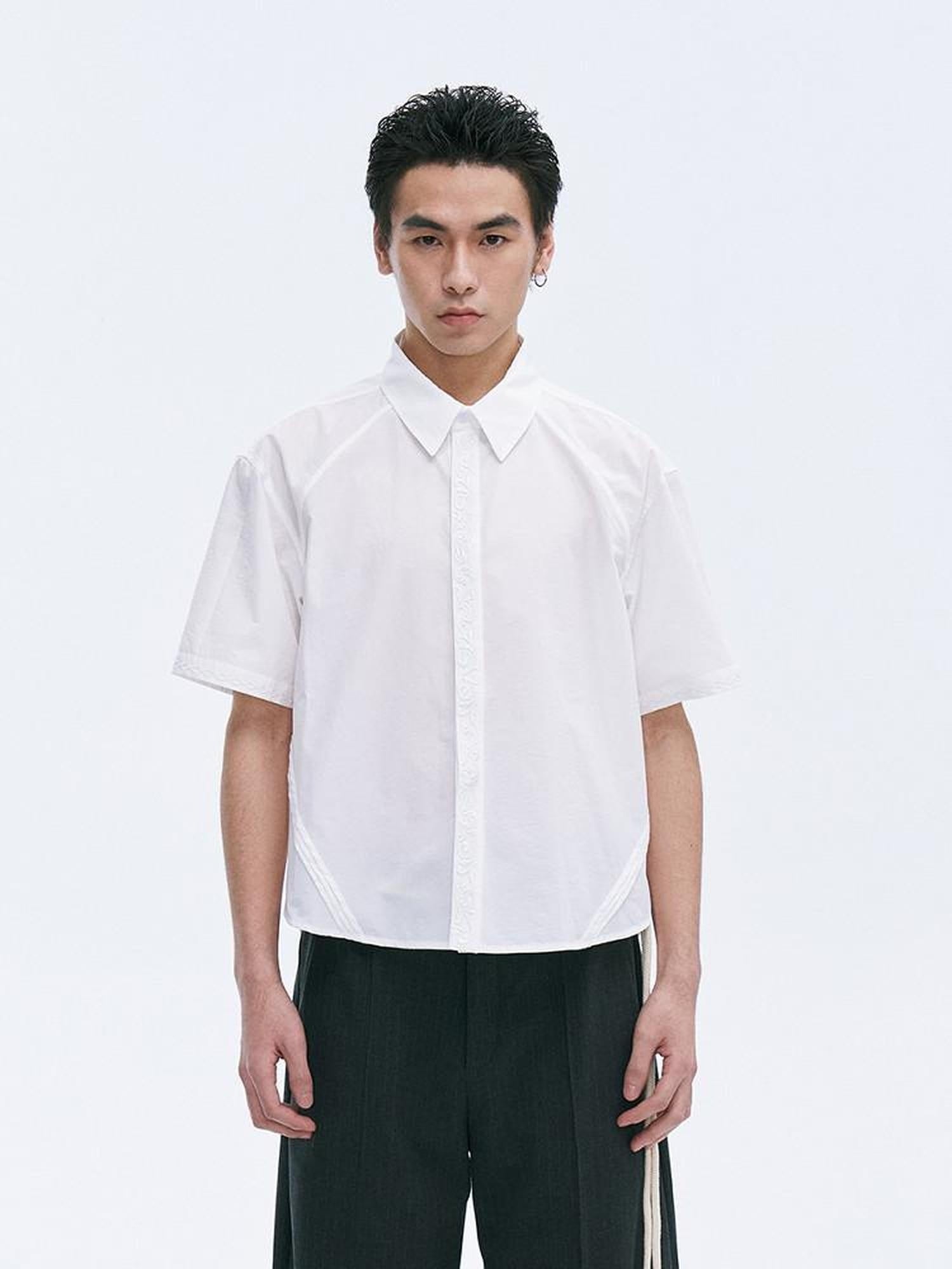 CATSSTAC Breathable Polyester Loose Cropped Polo Casual Youth Solid Shirts