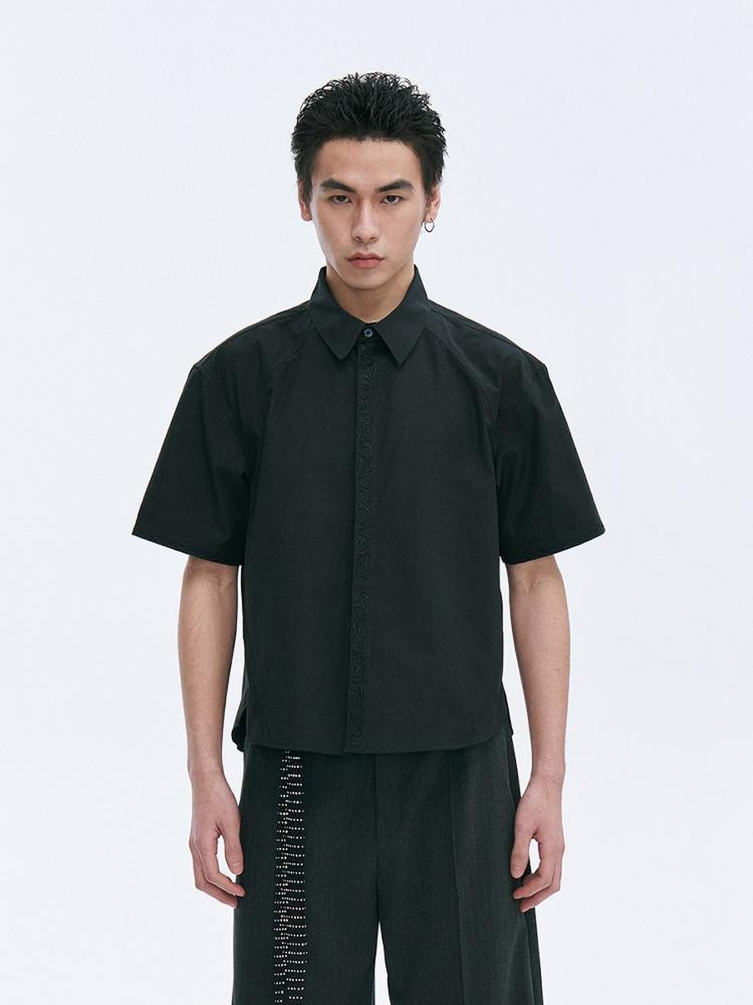 CATSSTAC Breathable Polyester Loose Cropped Polo Casual Youth Solid Shirts