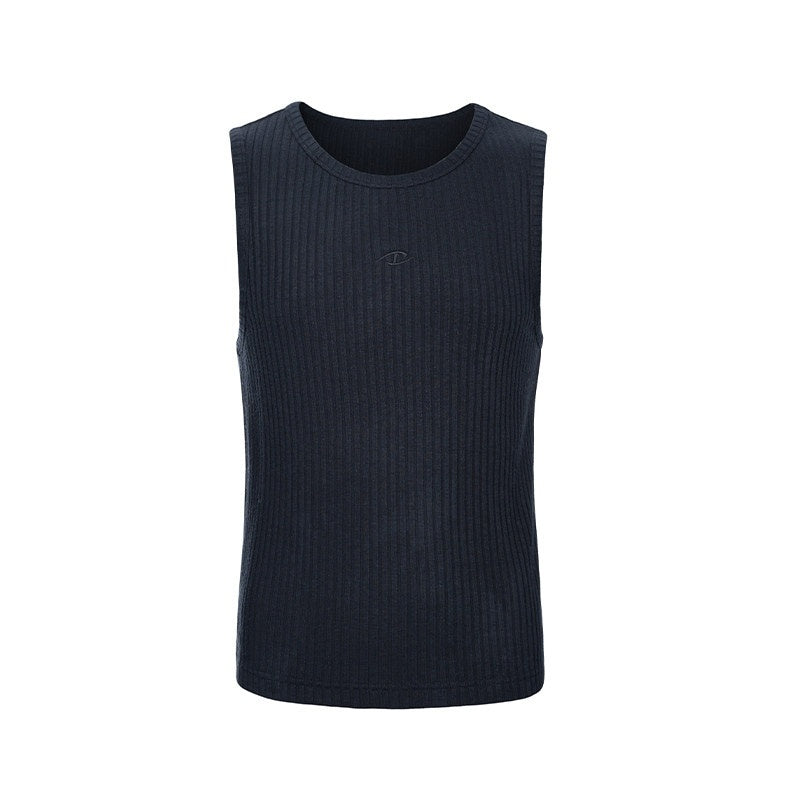 CATSSTAC_Breathable_Striped_Round_Neck_Casual_Regular_Fit_Men_Black_Tank_Tops_MISSTT