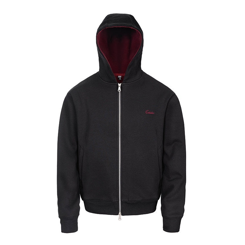 CATSSTAC_Colorblock_Hooded_Zip_Relaxed_Fit_Unisex_Casual_Logo_Knit_Cardigans_MISSTT