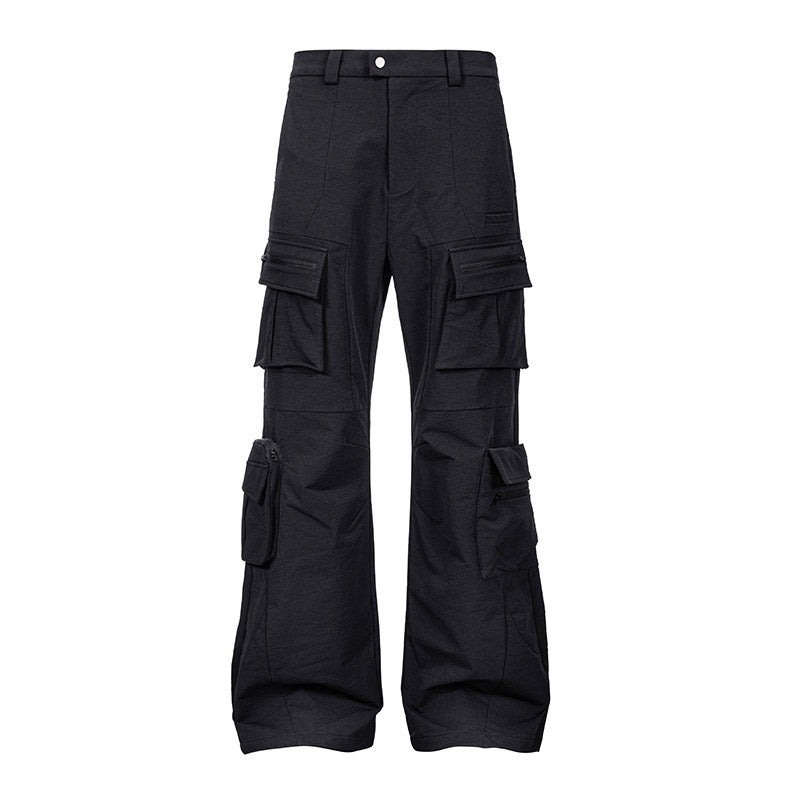 CATSSTAC Comfort Stretch Casual Straight Black Youth Everyday Essentials Straight Pants