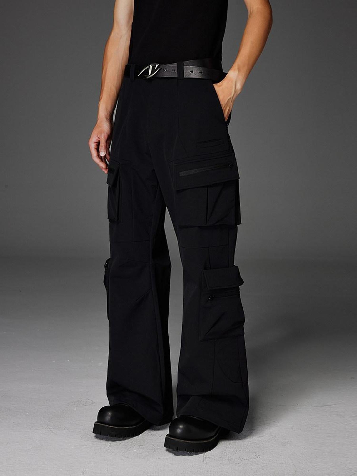 CATSSTAC Comfort Stretch Casual Straight Black Youth Everyday Essentials Straight Pants