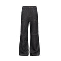 CATSSTAC_Comfortable_Blue_Loose_Mid_Waist_Button_Fly_Everyday_Youth_Casual_Shorts_MISSTT