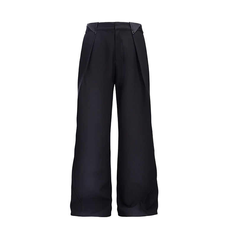 CATSSTAC_Comfortable_Loose_Fit_Youthful_Casual_Black_Long_Straight_Pants_MISSTT