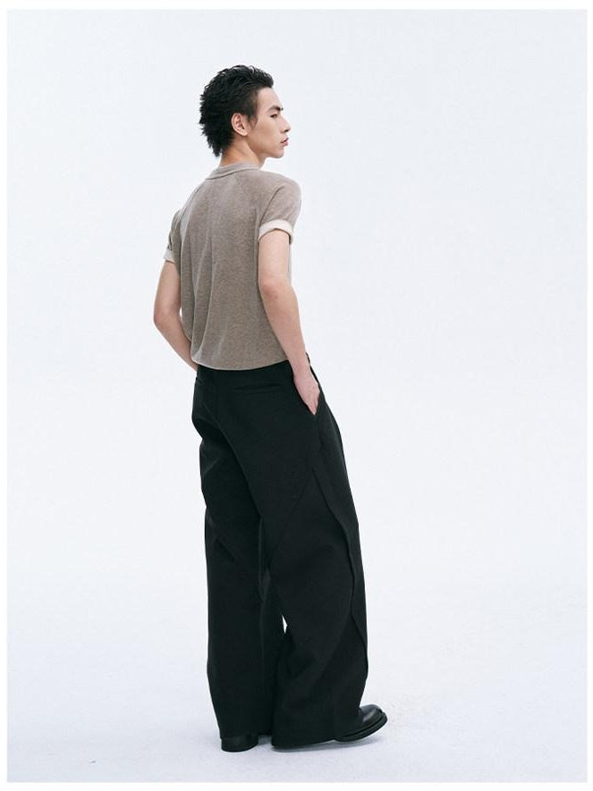 CATSSTAC Comfortable Loose Fit Youthful Everyday Black Casual Streetwear Straight Pants