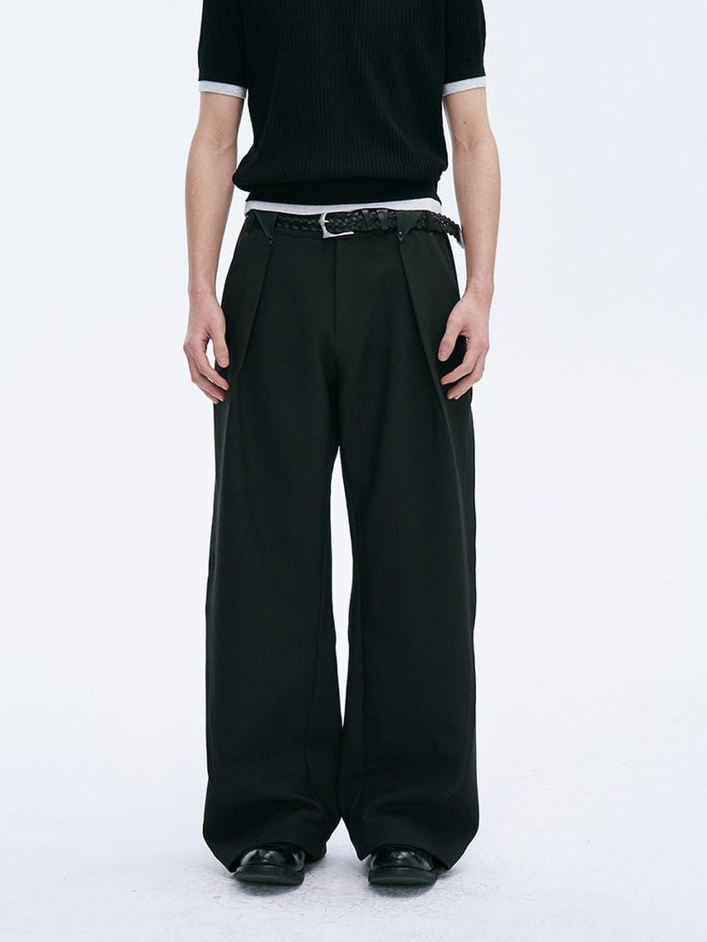 CATSSTAC Comfortable Loose Fit Youthful Everyday Black Casual Streetwear Straight Pants