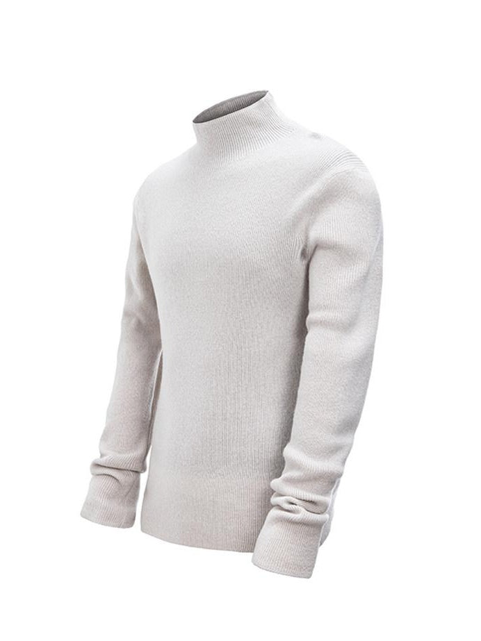 CATSSTAC Comfortable Mock Neck Pullover Youthful Sporty Casual Long Sleeve T-Shirts