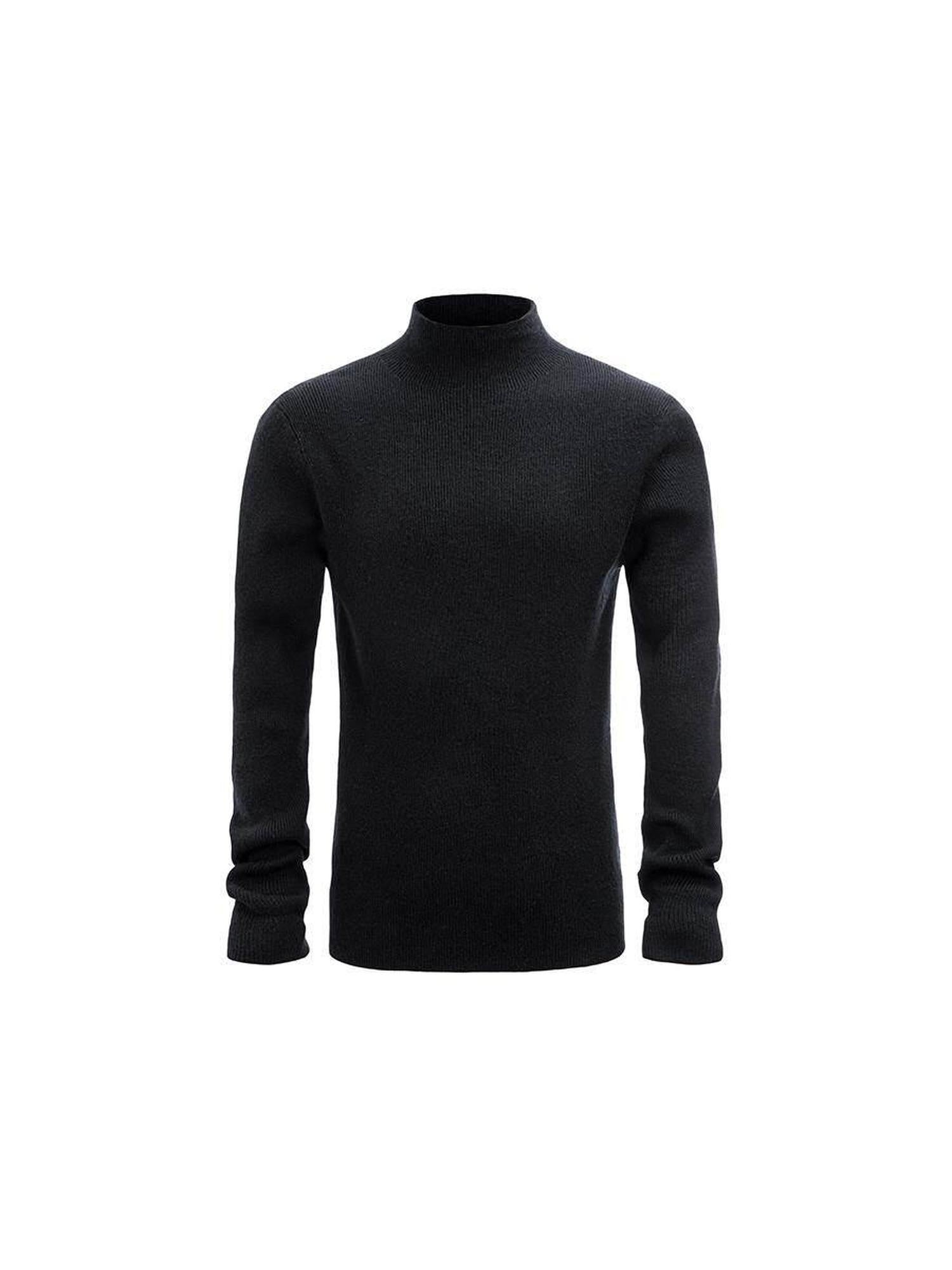 CATSSTAC Comfortable Mock Neck Pullover Youthful Sporty Casual Long Sleeve T-Shirts
