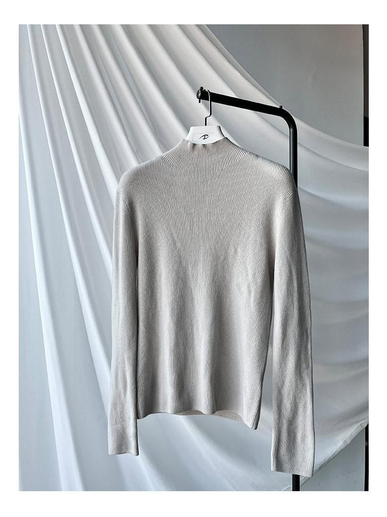 CATSSTAC Comfortable Mock Neck Pullover Youthful Sporty Casual Long Sleeve T-Shirts