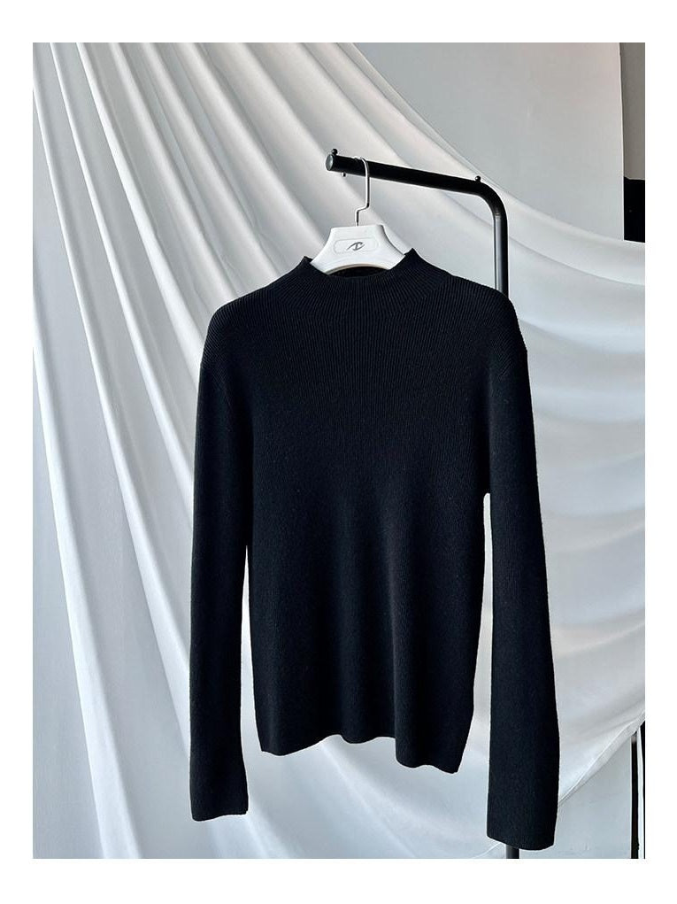 CATSSTAC Comfortable Mock Neck Pullover Youthful Sporty Casual Long Sleeve T-Shirts